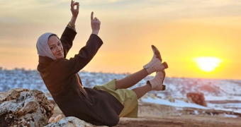 Fidan'dan yoga şov!