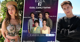 Daha 17 oyuncuları Radyo D canlı yayınında