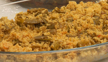 Yeşil Fasulyeli Bulgur Pilavı tarifi