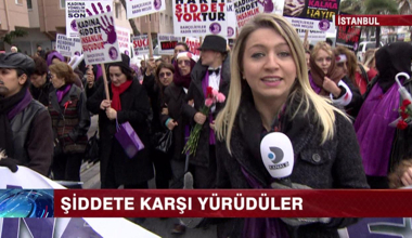 Şiddete karşı yürüdüler