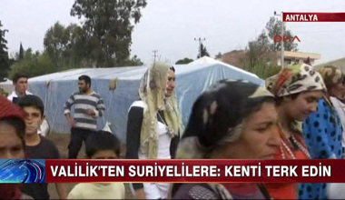 Suriyelilere kenti terkedin uyarısı