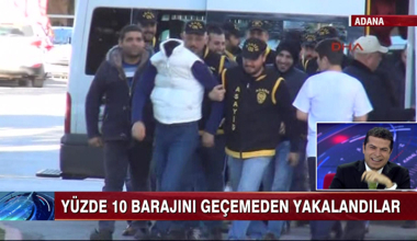 Barajı geçemeden yakalandılar!