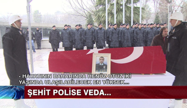 Şehit polise veda!