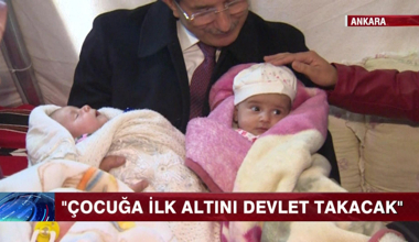 Bebeğe ilk altın devletten!