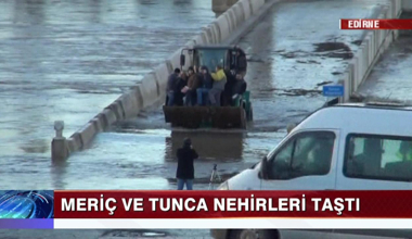 Edirne'de sel alarmı!