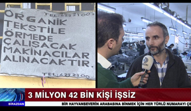 3 milyon 42 bin kişi işsiz!