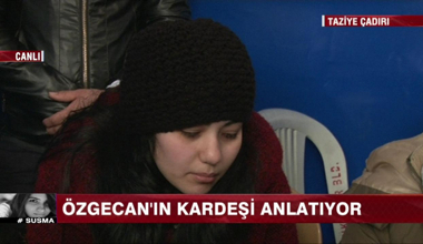 Özgecan'ın kardeşleri acılarını paylaştı