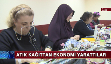 Atık kağıttan ekonomi yarattılar!