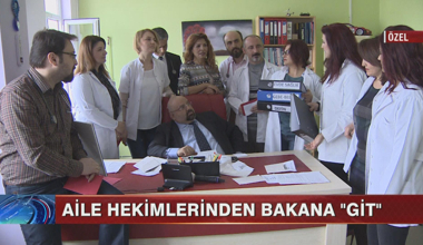 Aile hekimlerinden bakana "Git!" şarkısı!