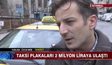 Taksi Plakaları 2 Milyon Liraya Ulaştı!