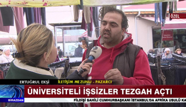 Üniversiteli  işsizler tezgah açtı