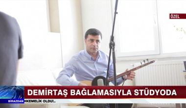 Demirtaş bağlamasıyla stüdyoda