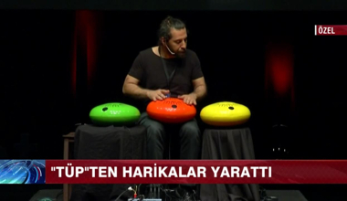 'Tüp'ten harikalar yarattı!