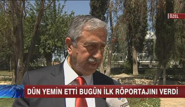 KKTCde Mustafa Akıncı görevine başladı!