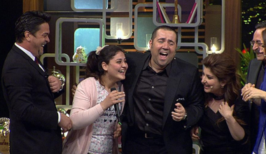 Beyaz Show'da heyecanlanan kız!