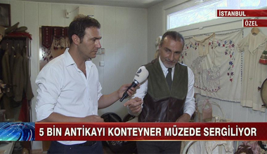 5 Bin antikayı Konteyner Müze'de sergiliyor!