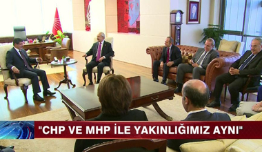 ''CHP ve MHP ile yakınlığımız aynı!''