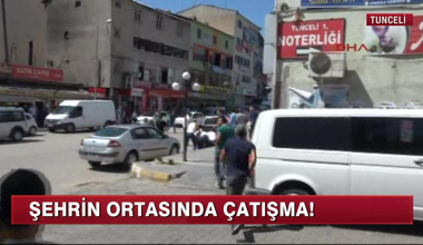 Şehrin ortasında çatışma!