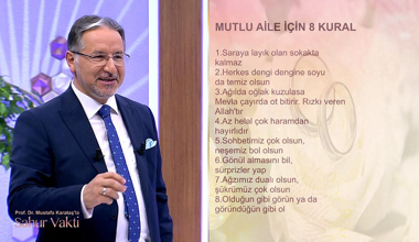 Prof. Dr. Mustafa Karataş’la Sahur Vakti 8. Bölüm