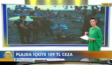 Plajda içkiye 109 TL ceza!