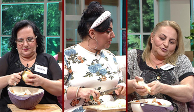 Kayınvalidelerden hızlı soğan doğrama yarışı!