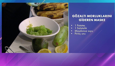 Suna Dumankaya'dan göz altı morluklarını gideren maske tarifi!