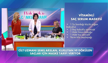 Şems Arslan'dan vitaminli doğal saç serum maskesi tarifi!