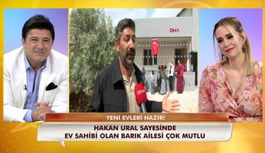 Hakan Ural yardımlarına koştu, Barık ailesi yeni evinde!