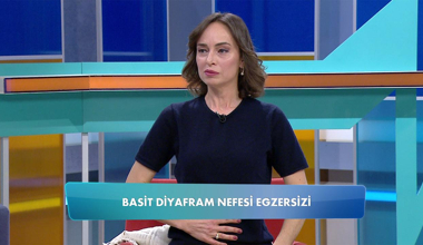 Ebru Şinik'ten basit diyafram nefesi egzersizi!