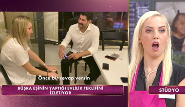 Büşra'nın evlilik teklifi çok eleştirildi!