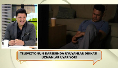 Televizyonun karşısında uyuyanlar dikkat!