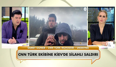 CNN Türk ekibi, Kiev'de uğradıkları silahlı saldırı anlarını canlı yayında anlattı!