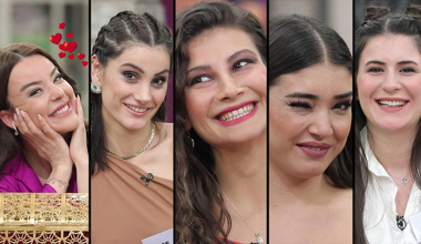 Stüdyoda aşk bakışları uçuştu!