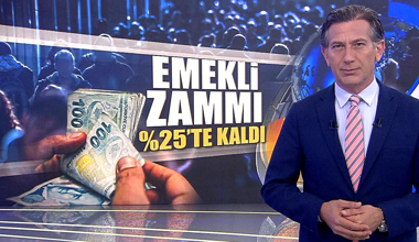 Emekli zammı %25'te kaldı!