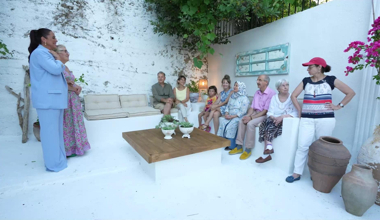 Yenilenen bahçede Bodrum esintisi!
