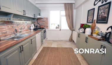 Ebru Ener ile yenilenen mutfağın öncesi ve sonrası!