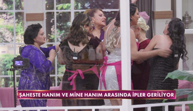 Kaynanalar birbirine girdi, gelinler zor ayırdı!