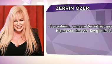 Zerrin Özer'den "Düşmüş değilim" açıklaması!