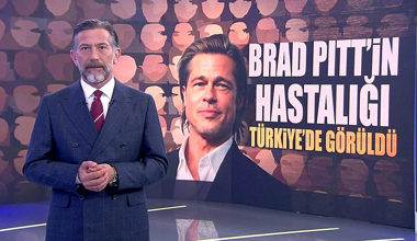 Brad Pitt'in hastalığı Türkiye'de görüldü!