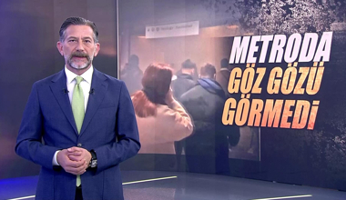 Metroda göz gözü görmedi!