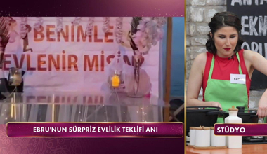 Ebru'nun sürpriz evlenme teklifi!