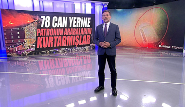 78 can yerine patronun arabalarını kurtarmışlar!