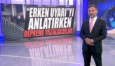 "Erken uyarı"yı anlatırken depreme yakalandılar!