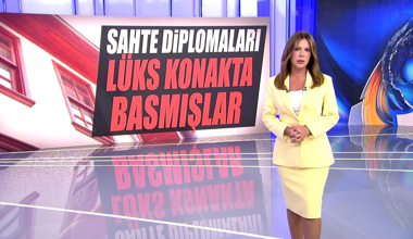 Sahte diplomaları lüks konakta basmışlar