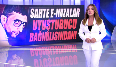 Sahte e-imzalar uyuşturucu bağımlısından!