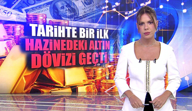 Tarihte bir ilk: Hazinedeki altın dövizi geçti!