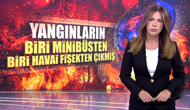 Yangınların biri minibüsten biri havai fişekten çıkmış!