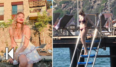 Bodrum'dan en sıcak ünlü manzaraları!