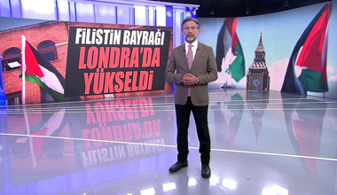 Filistin Bayrağı Londra'da yükseldi