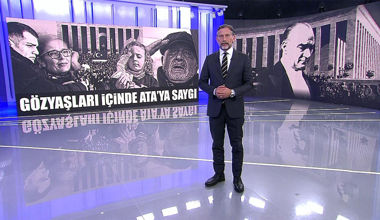 Gözyaşları içinde Ata'ya saygı!